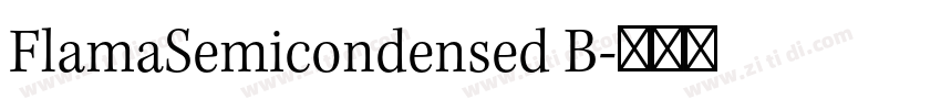 FlamaSemicondensed B字体转换